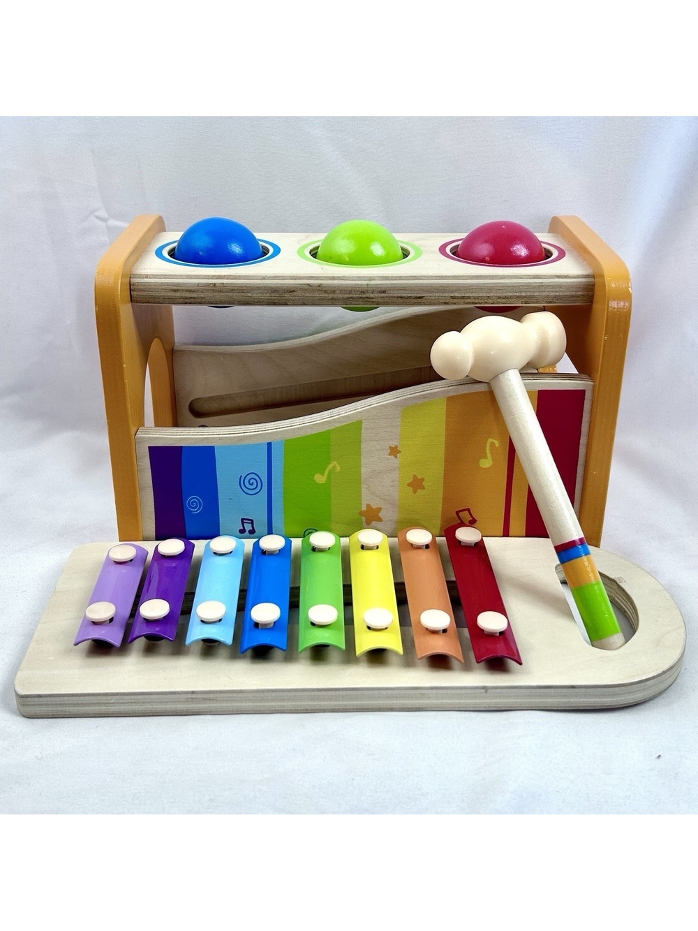 Hape Pound and Tap Bench with Slide Out Xylophone